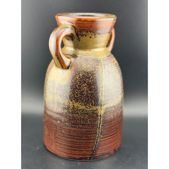 Vintage Hosley Pottery Two-Handle Urn Vase - Picture 4 of 9